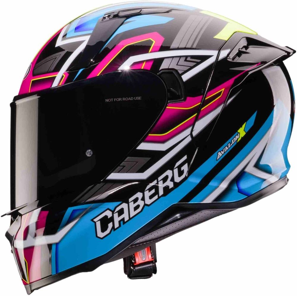 CabergMotorradIntegralhelmAvalonXBramaCa15020SchwarzHellblauFluoGelbFuchsia-L