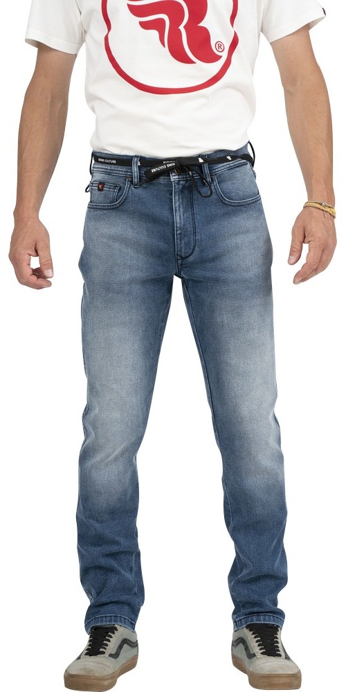 RidingCulturebyRokkerMotorradHoseTaperedSlimMenLightBlue-W29-L32