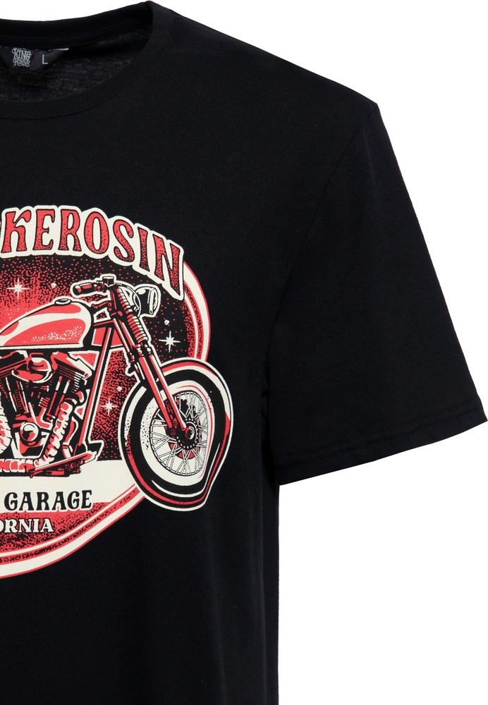 KingKerosinClassicT-ShirtFpBobberGarageKKI41054Black-S