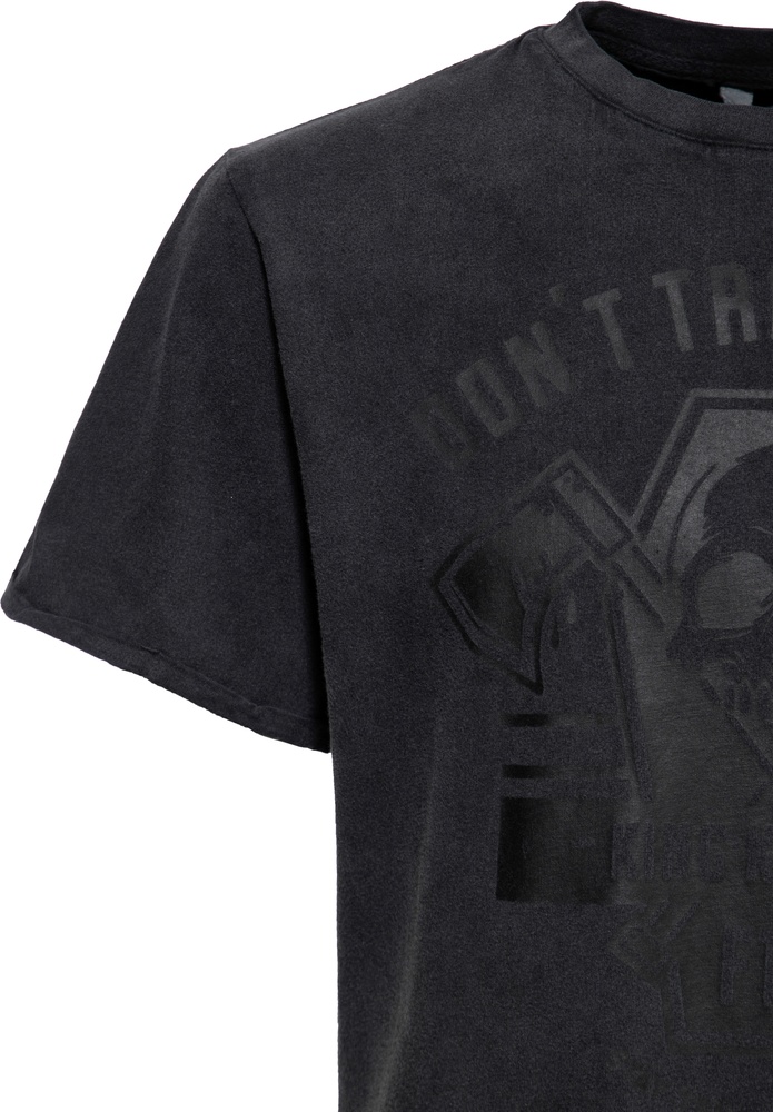 KingKerosinT-ShirtOilwashedDontTreadOnMeKKU41061Black-S