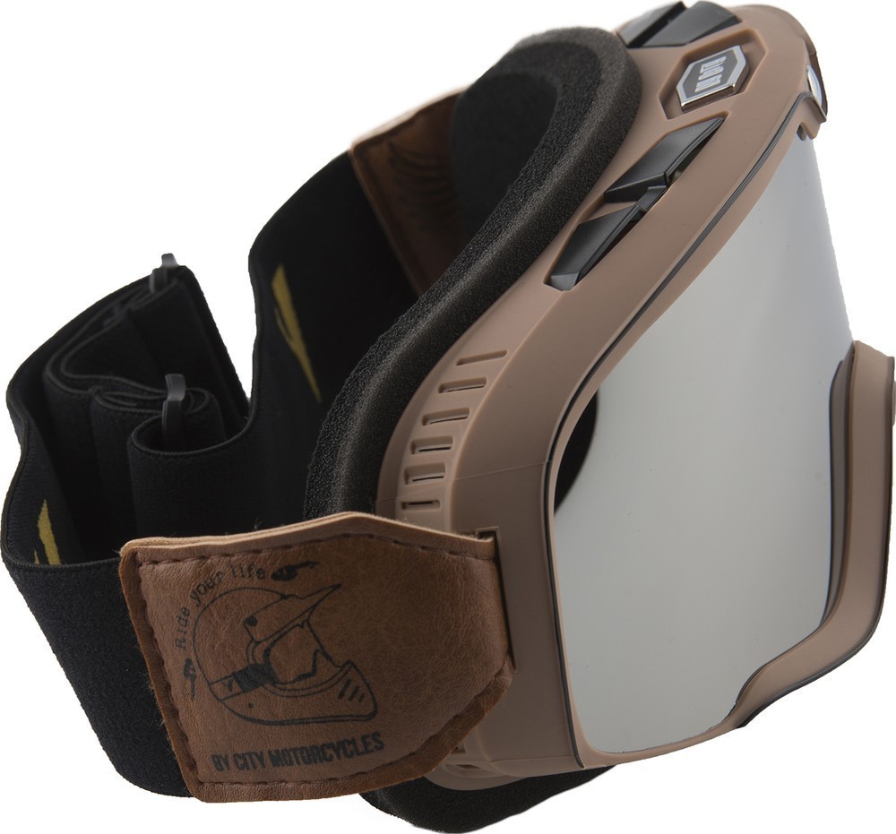 ByCityMotorradbrilleGogglesBrown