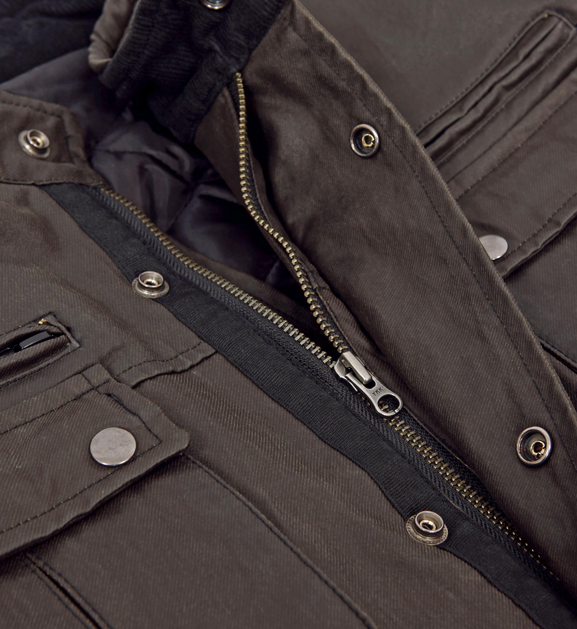 BoresJacketAdolfoHerrenWachsjackelangBlack